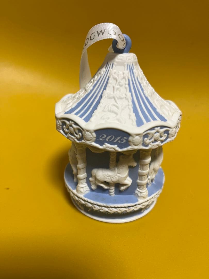 ウェッジウッド クリスマスオーナメント メリーゴーランド 2015 ブルー