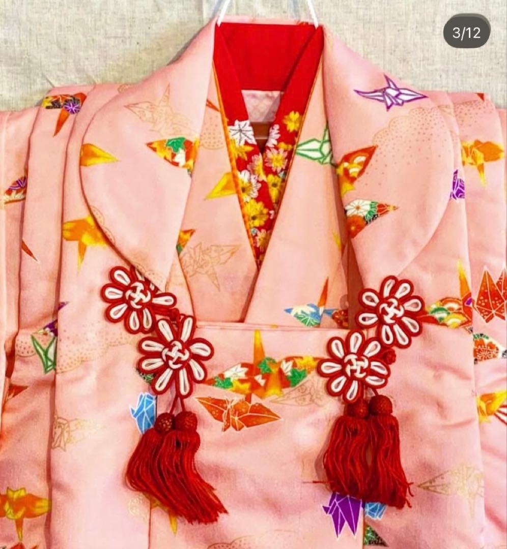 七五三用ピンク着物