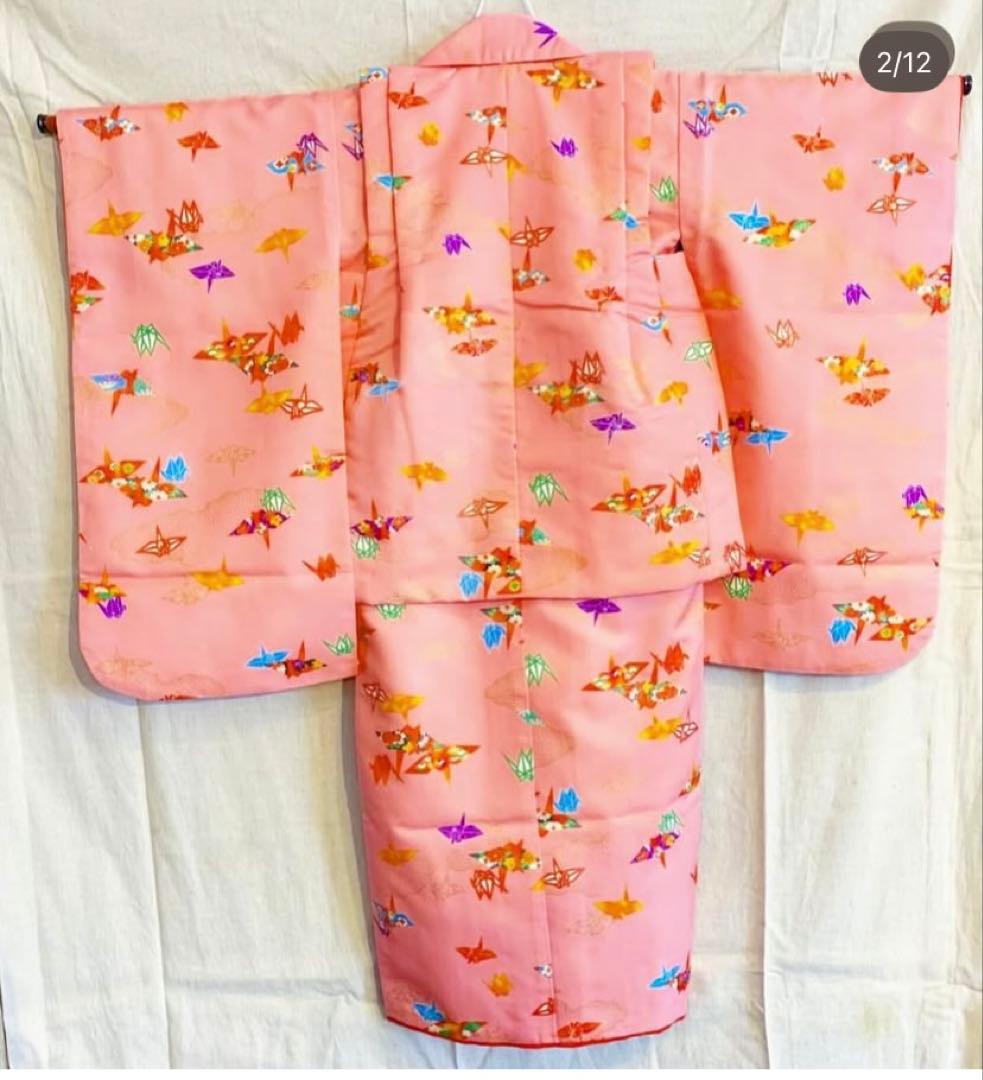 七五三用ピンク着物