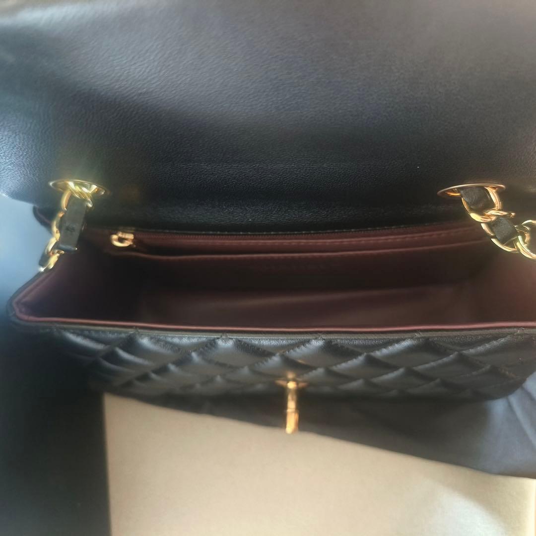 【実写画像】 ブラックレザー ショルダーバッグ