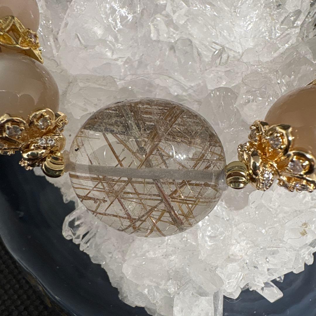 ＊るんるん様＊シルバールチル　ミックスムーンストーン　ブレスレット