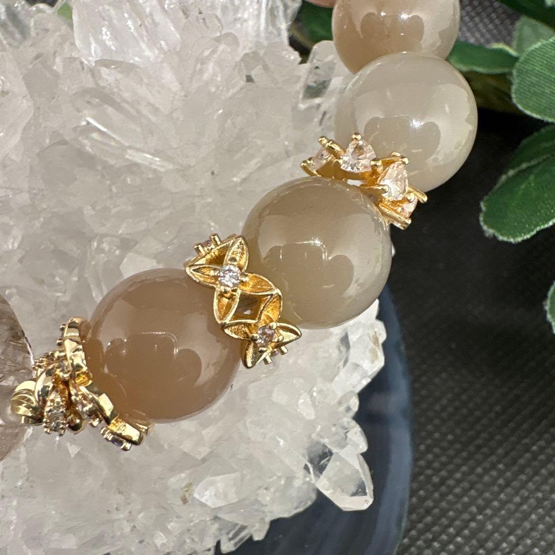 ＊るんるん様＊シルバールチル　ミックスムーンストーン　ブレスレット