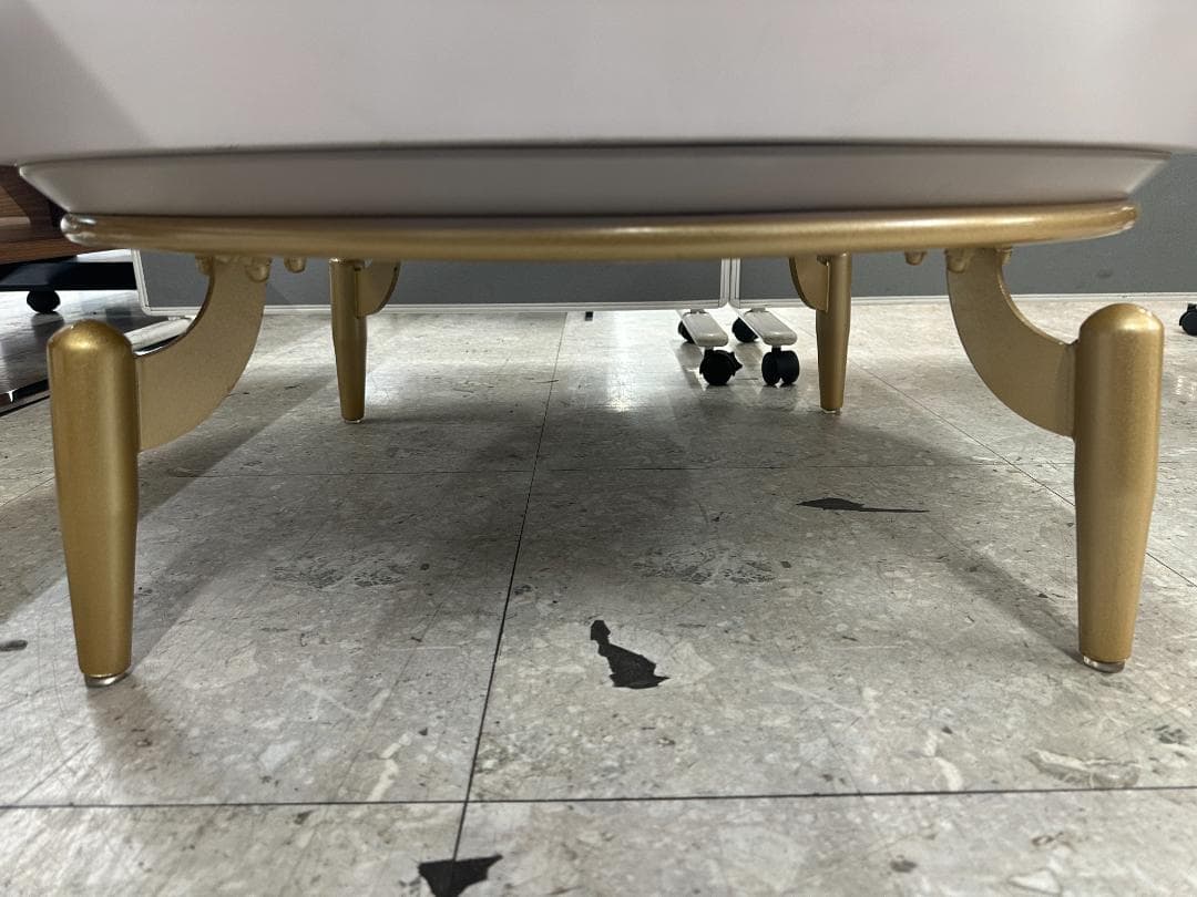 センターテーブル　大理石　マーブル　ホワイト