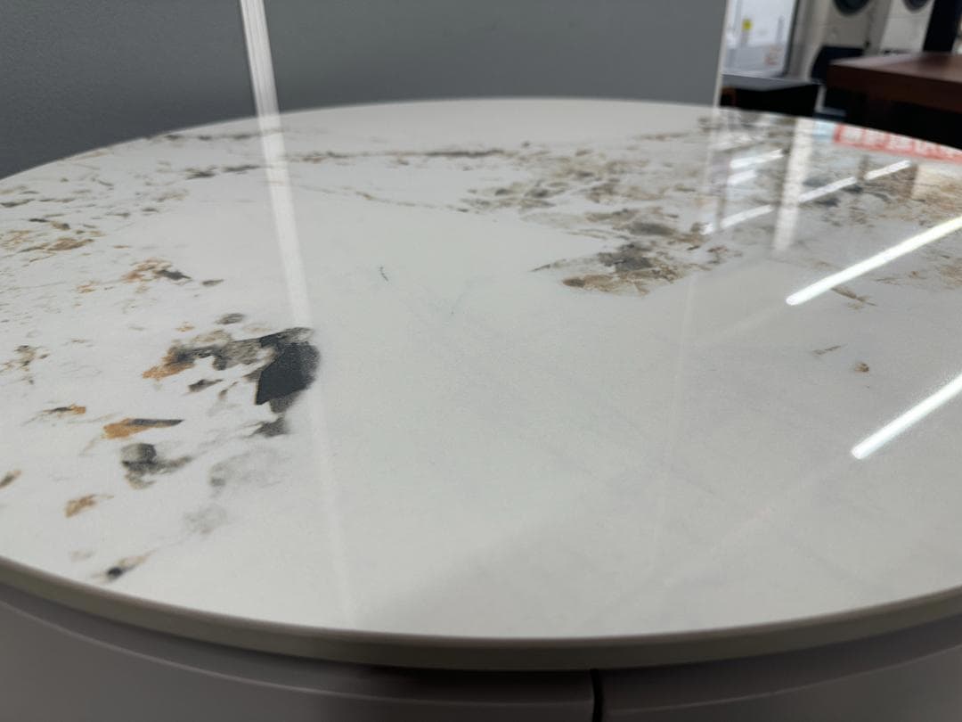 センターテーブル　大理石　マーブル　ホワイト