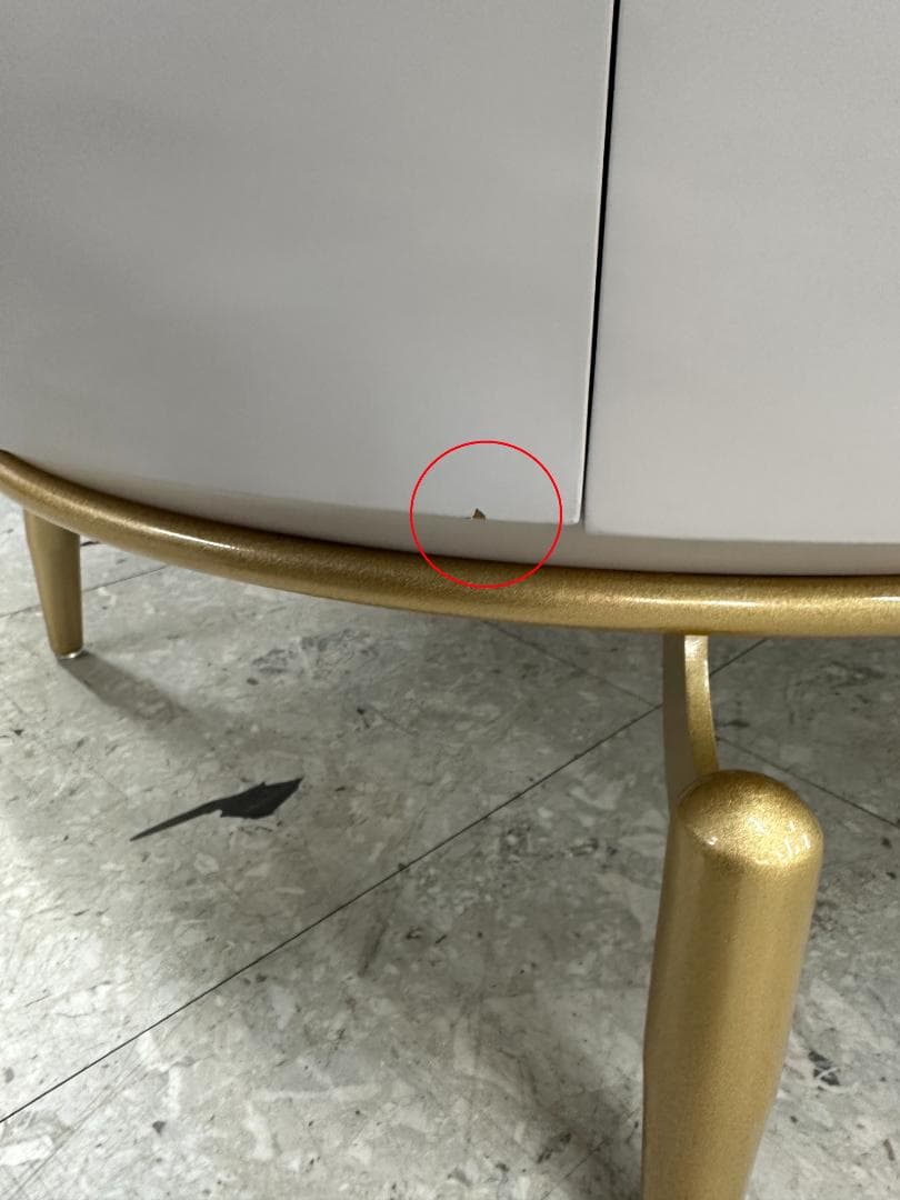 センターテーブル　大理石　マーブル　ホワイト