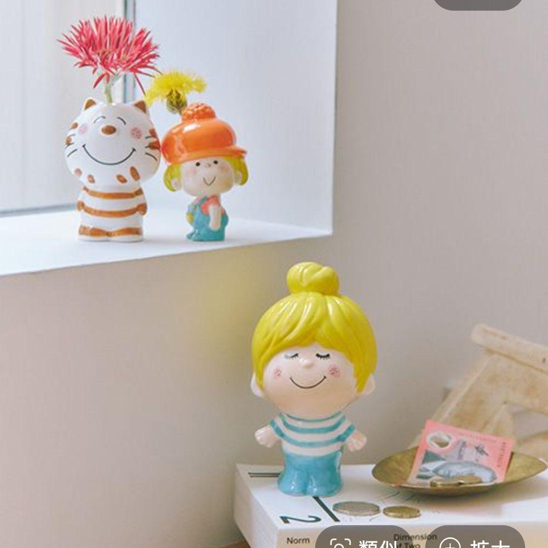 studio CLIP 陶器貯金箱[水森亜土コラボ] ミータン　女の子