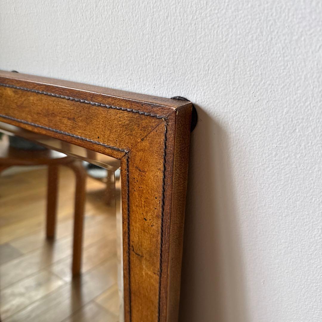 アンティーク調 壁掛 面取り加工ミラー カットミラー