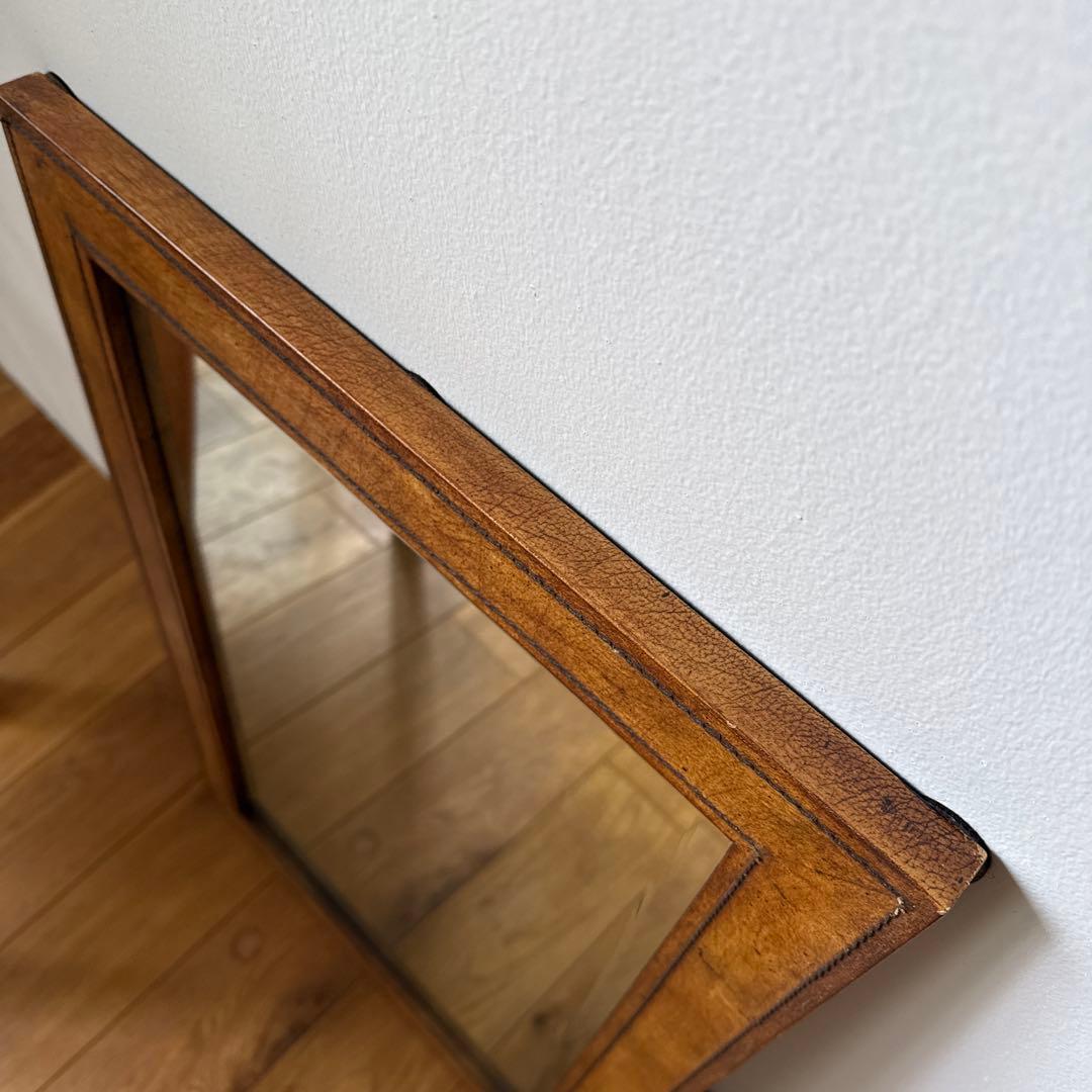 アンティーク調 壁掛 面取り加工ミラー カットミラー