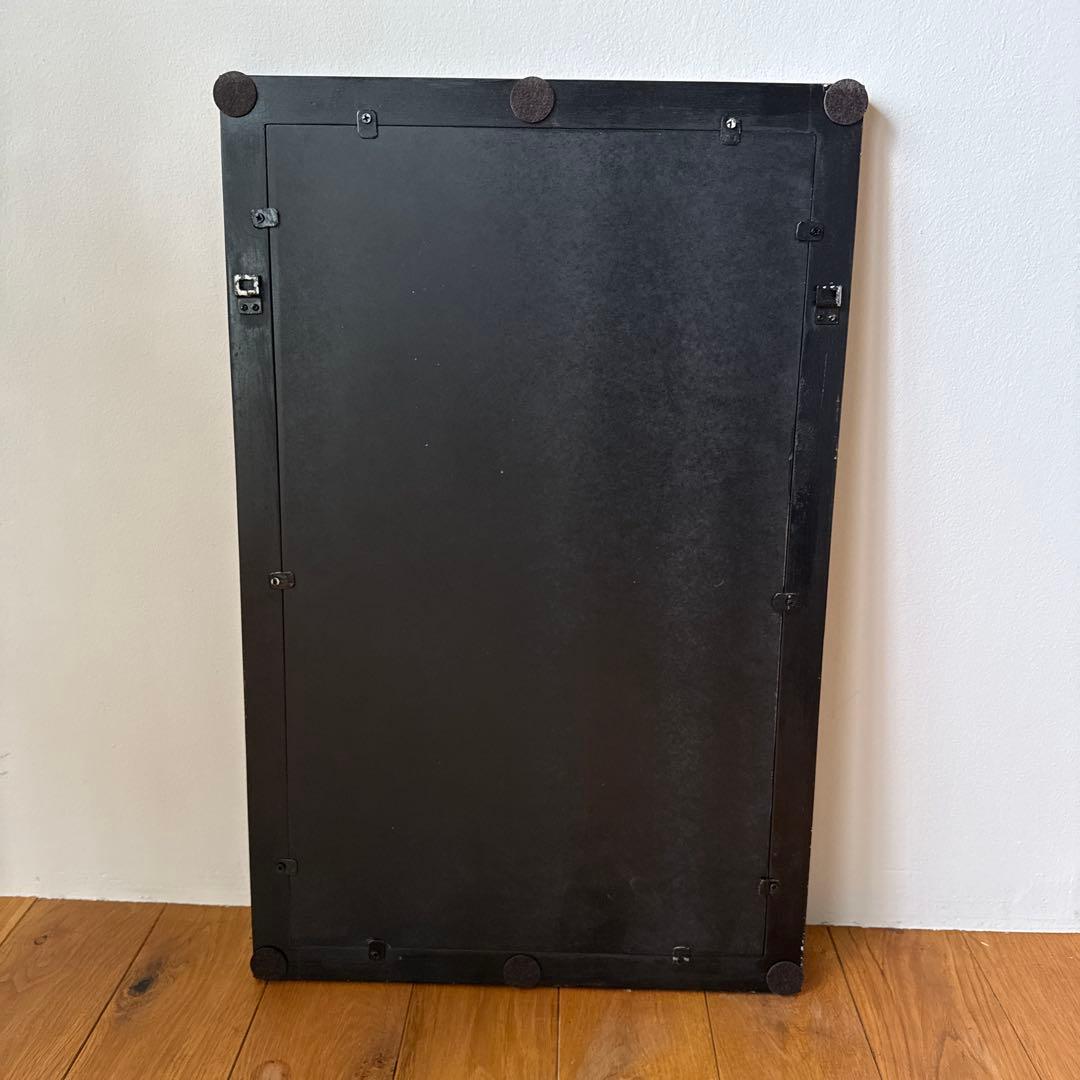 アンティーク調 壁掛 面取り加工ミラー カットミラー