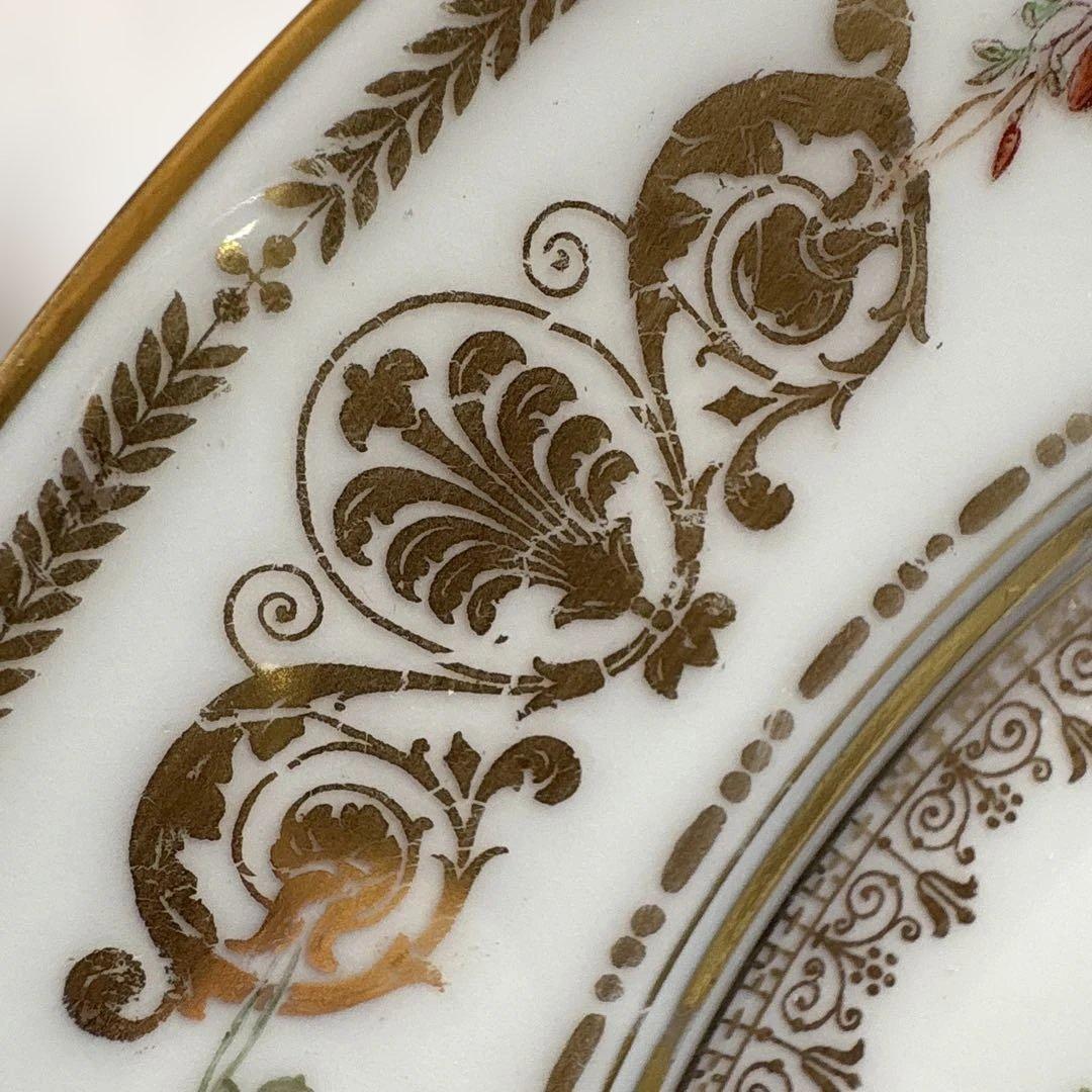 セーブル　SEVRES 金彩花柄プレート　24.8cm