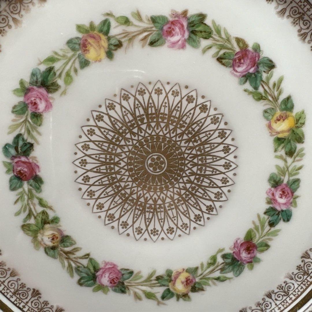 セーブル　SEVRES 金彩花柄プレート　24.8cm