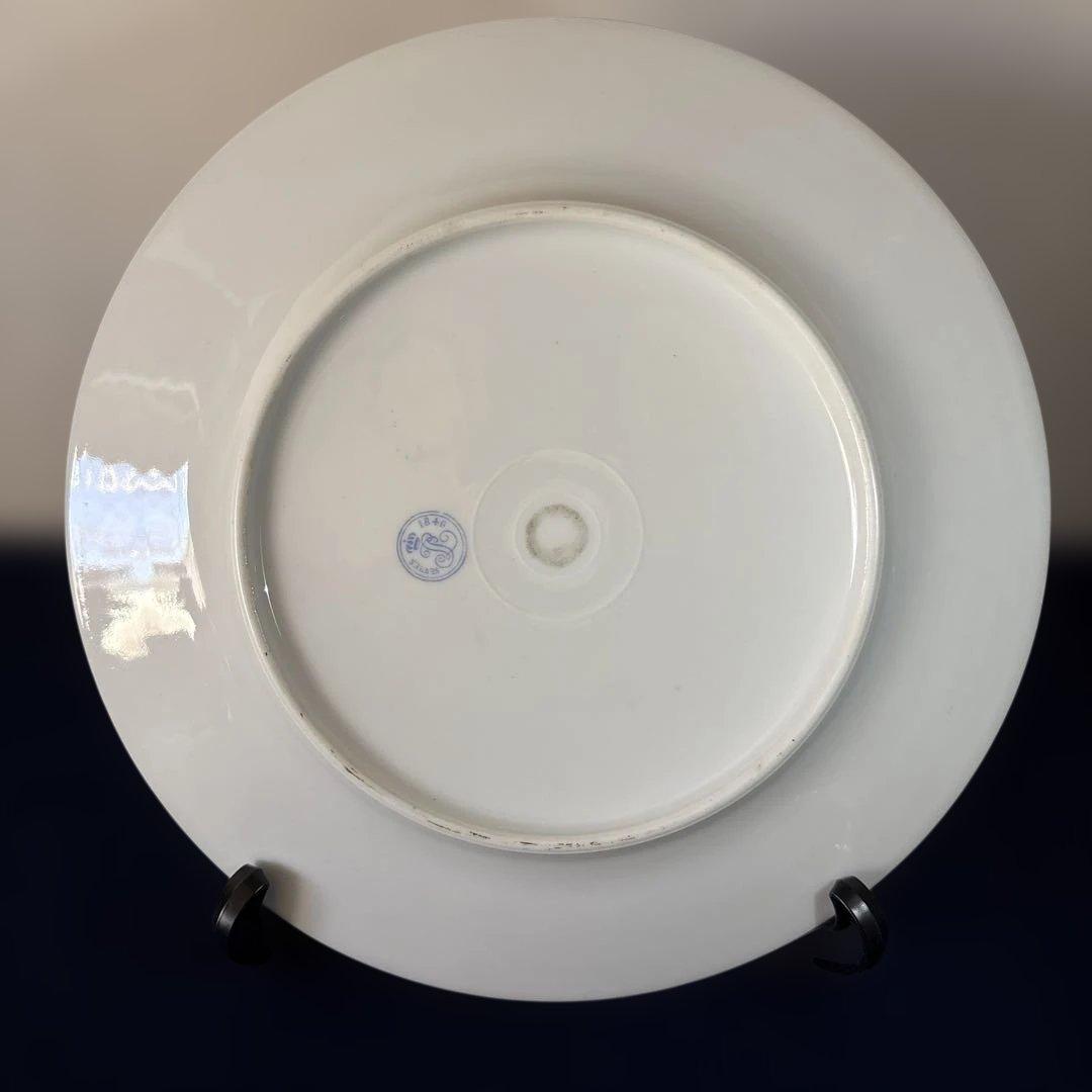 セーブル　SEVRES 金彩花柄プレート　24.8cm