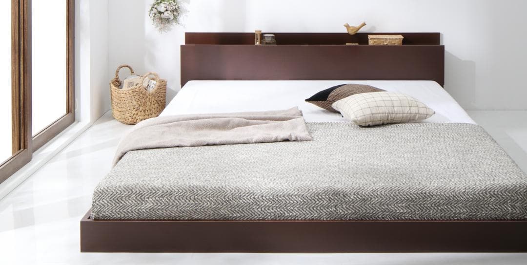 値下げ！新品 送料込 シングルベッド マットレス付 棚 コンセント付 db