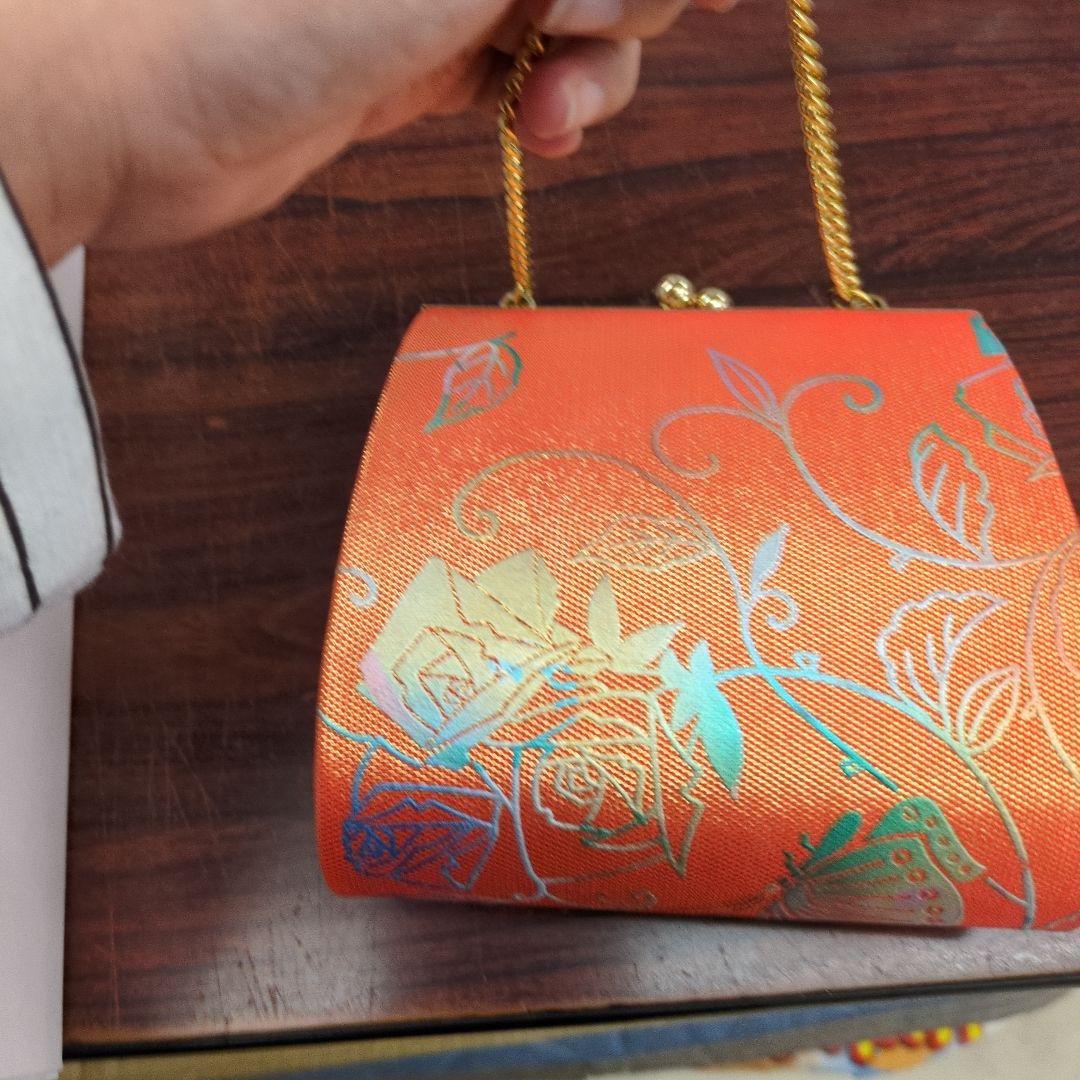 七五三 はこせこセット オレンジ　未使用18センチ　タグ付き　訳あり