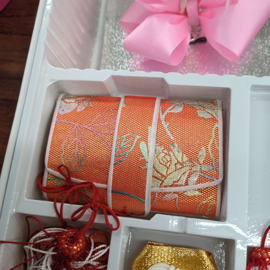 七五三 はこせこセット オレンジ　未使用18センチ　タグ付き　訳あり