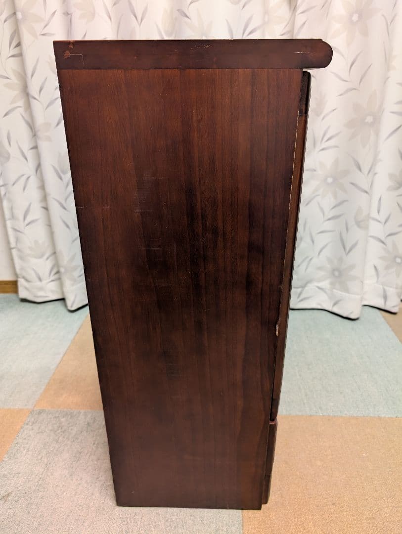 木製　キャビネット　扉　引き出し付　インテリア