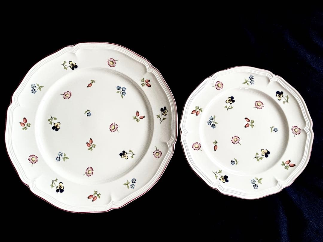 (未使用)Villeroy & Boch Petite Fleur 大中皿8枚組