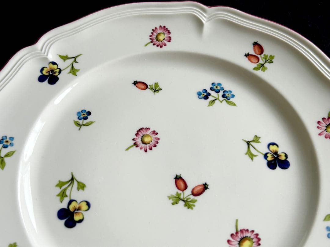 (未使用)Villeroy & Boch Petite Fleur 大中皿8枚組