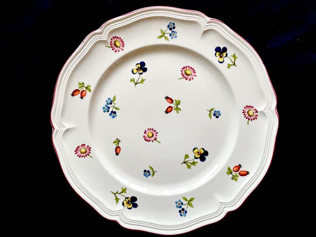 (未使用)Villeroy & Boch Petite Fleur 大中皿8枚組