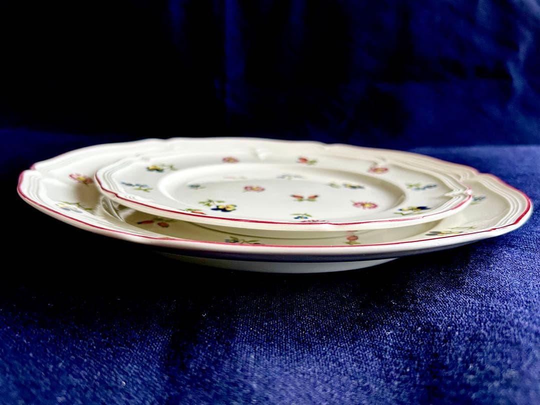 (未使用)Villeroy & Boch Petite Fleur 大中皿8枚組