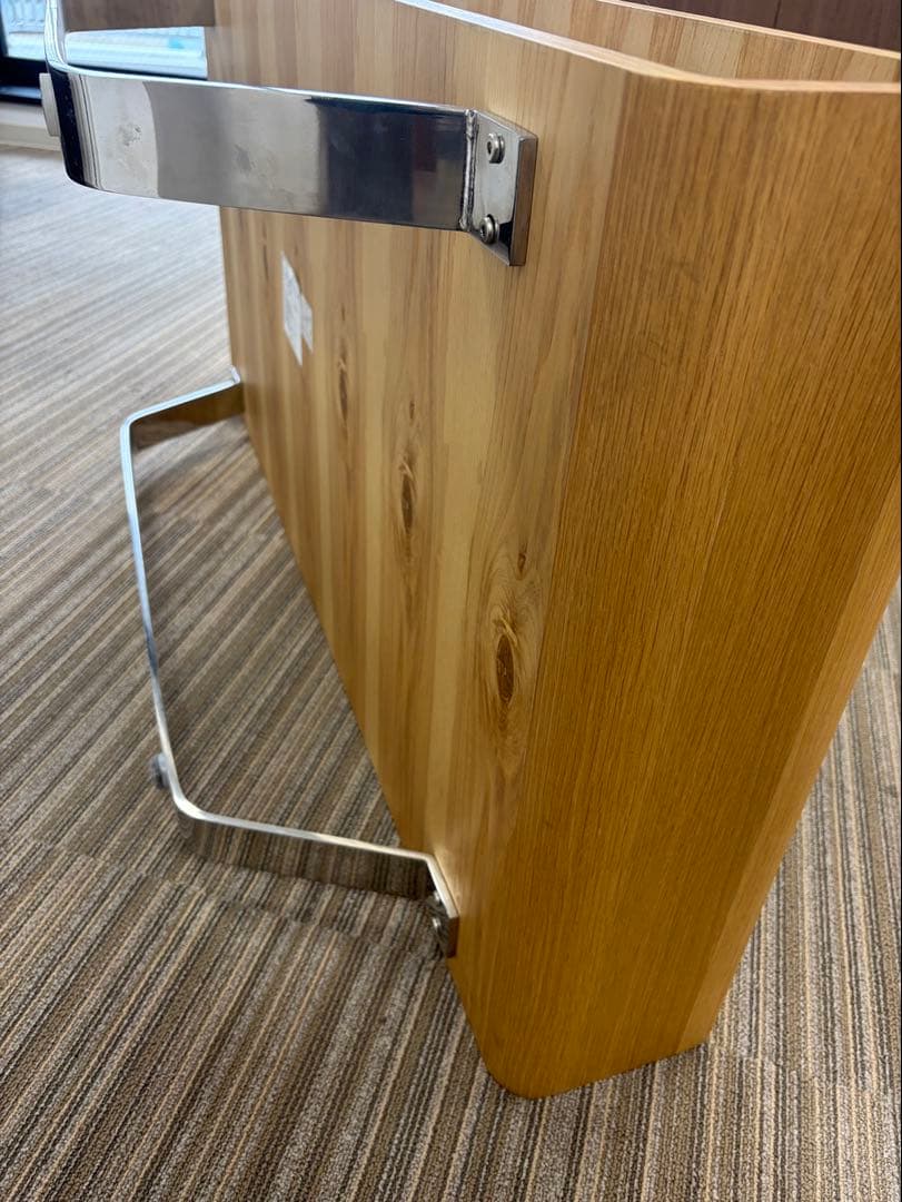 ナチュラルウッド センターテーブル 収納付き