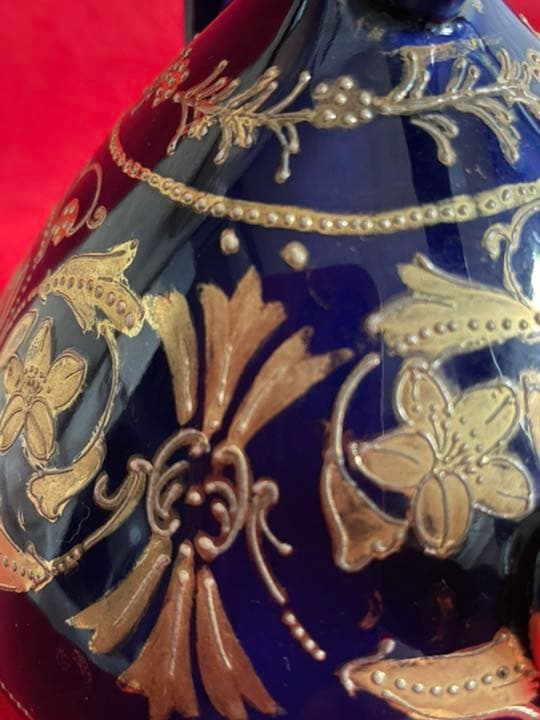 オールドノリタケ　瑠璃色花生