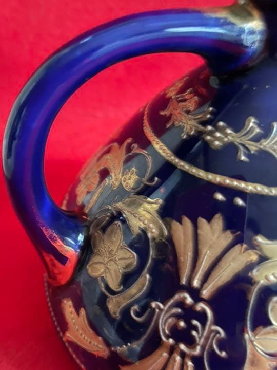 オールドノリタケ　瑠璃色花生