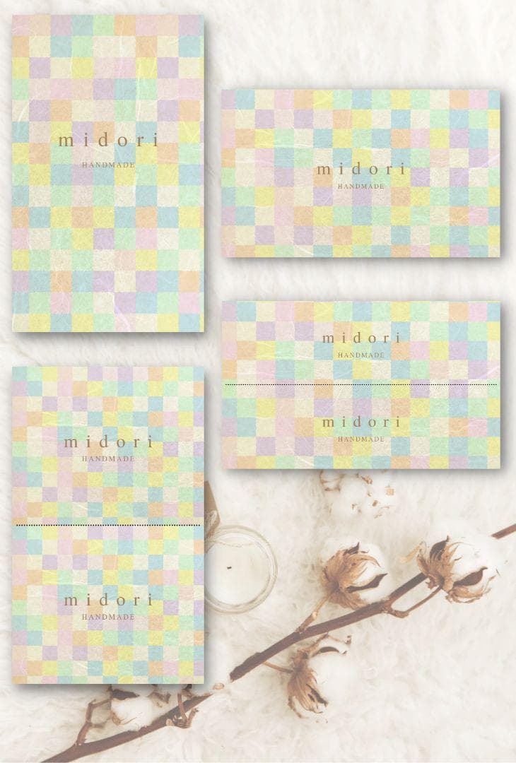 ショップカード アクセサリー台紙 サンキューカード 名刺 ★No.361