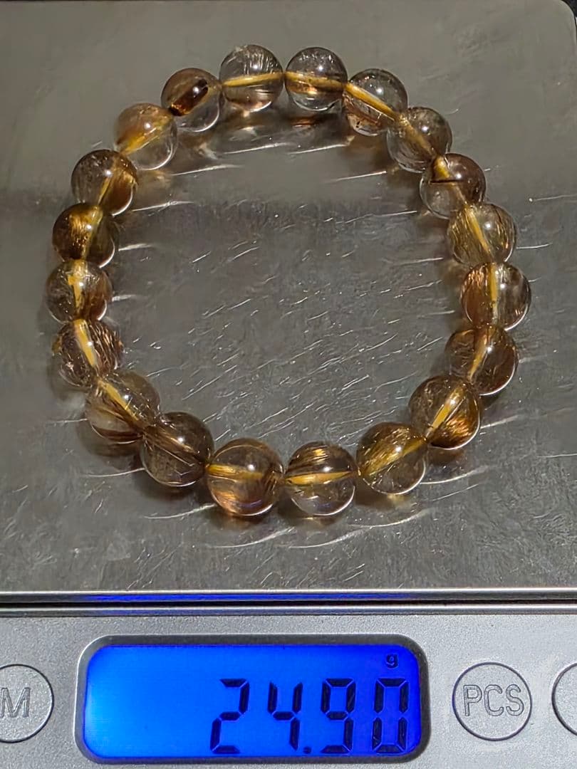 9.5㎜　ルチルクォーツブレスレット