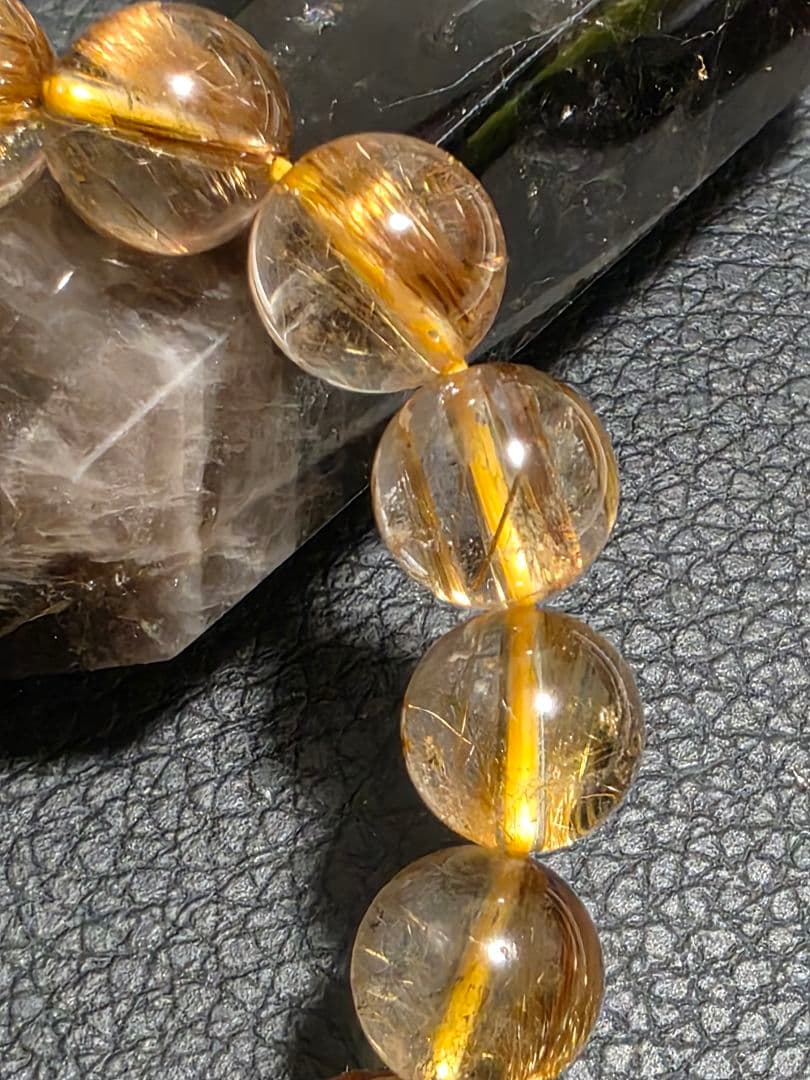 9.5㎜　ルチルクォーツブレスレット