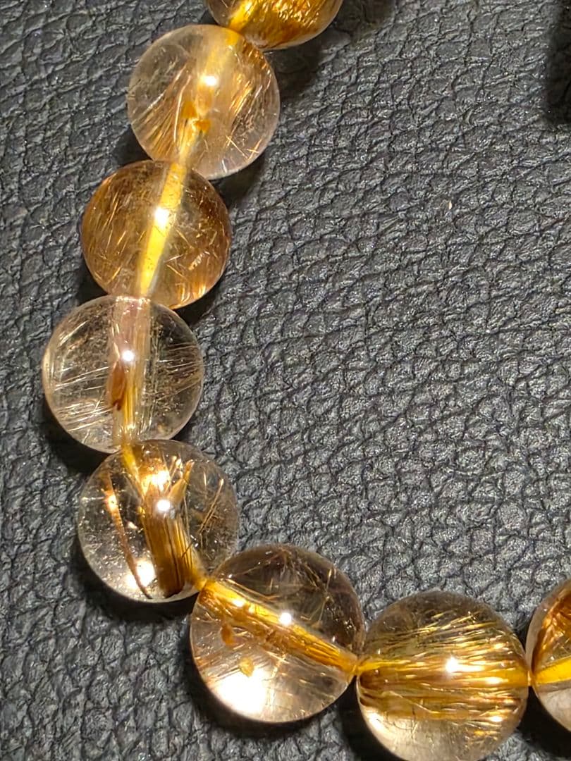 9.5㎜　ルチルクォーツブレスレット