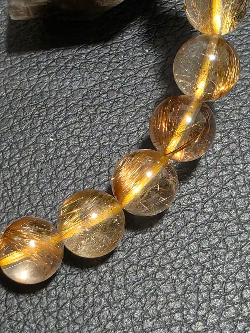 9.5㎜　ルチルクォーツブレスレット