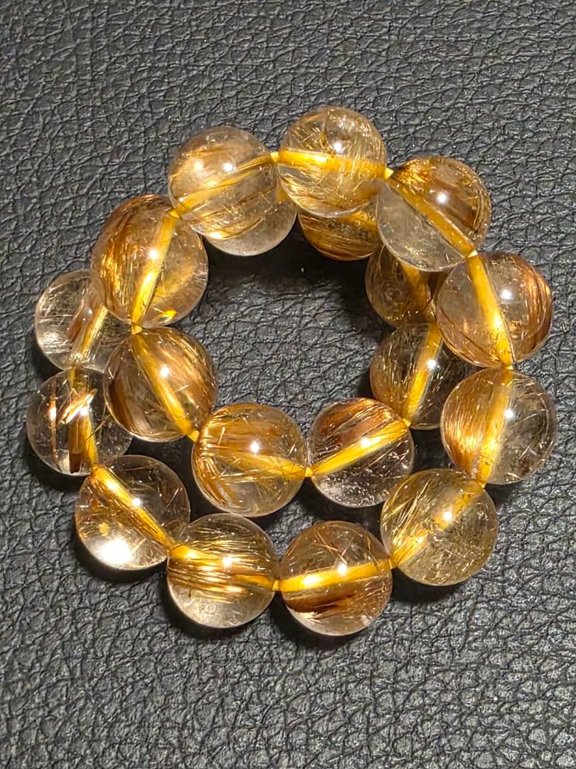 9.5㎜　ルチルクォーツブレスレット