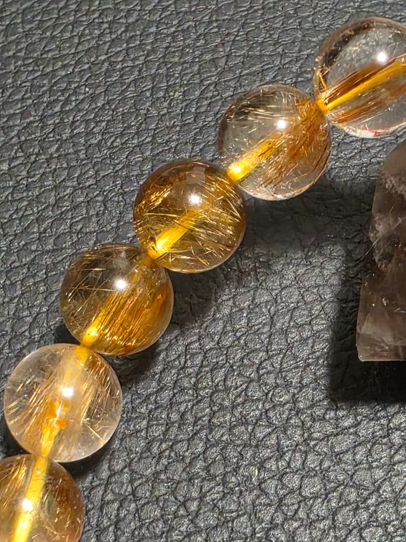 9.5㎜　ルチルクォーツブレスレット