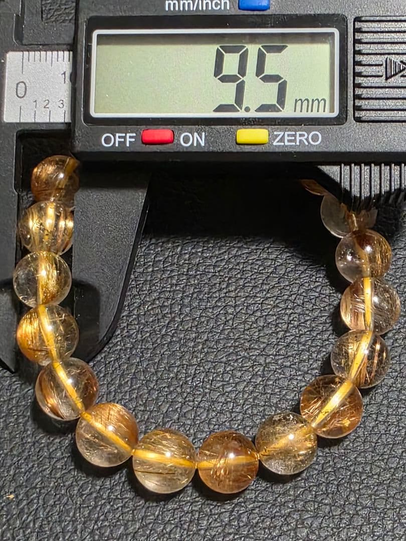 9.5㎜　ルチルクォーツブレスレット