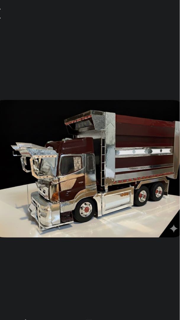 プロフィア、デカ箱ダンプ、デコトラ、完成品1／32