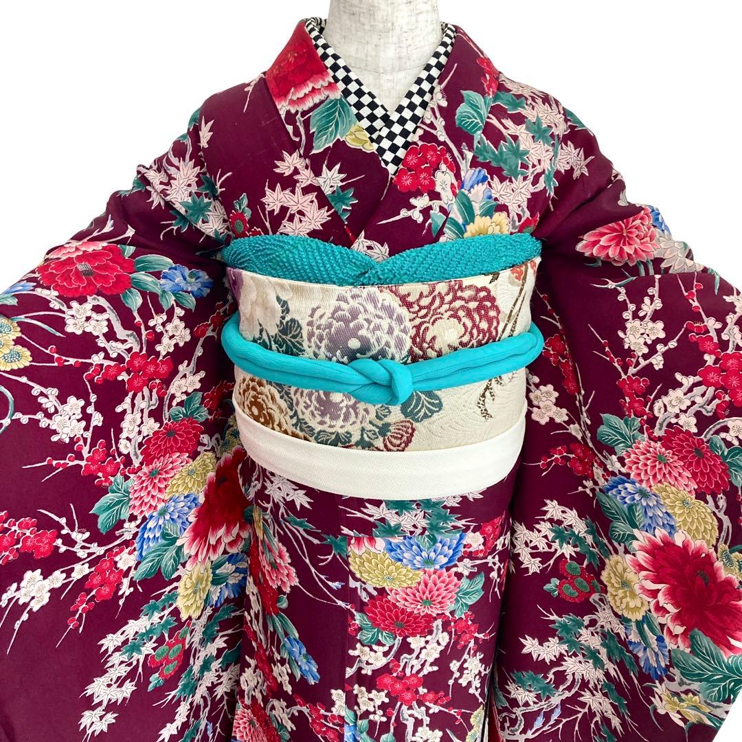 アンティーク 7歳 女の子 子供着物 七五三 アンティーク着物 NO4