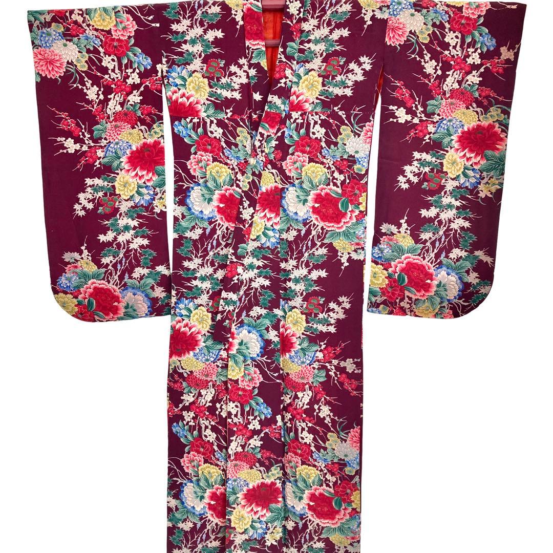 アンティーク 7歳 女の子 子供着物 七五三 アンティーク着物 NO4