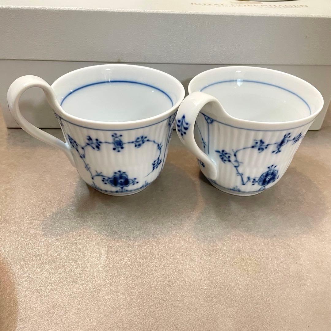 ロイヤルコペンハーゲン ブルーフルーテッド プレイン セット　①②セット