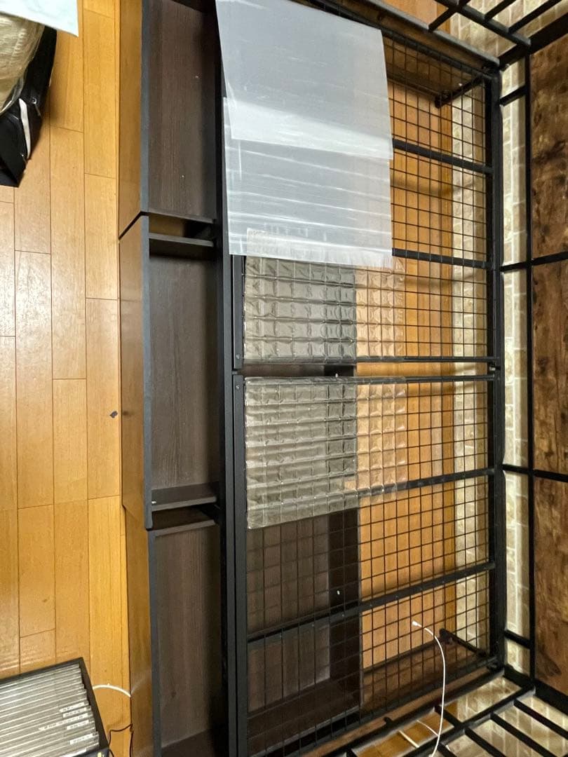 ニトリ／デイベッドステイン/シングルベッドフレーム スチール 木製