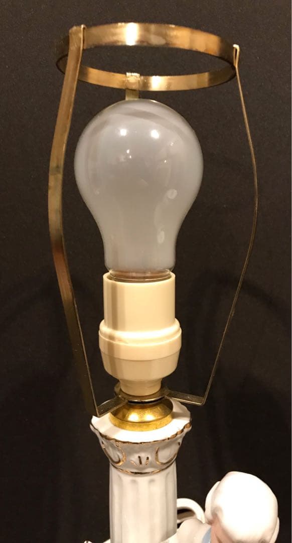 アンティーク 陶器 シェードランプ ロココ調 ヤマハ陶芸