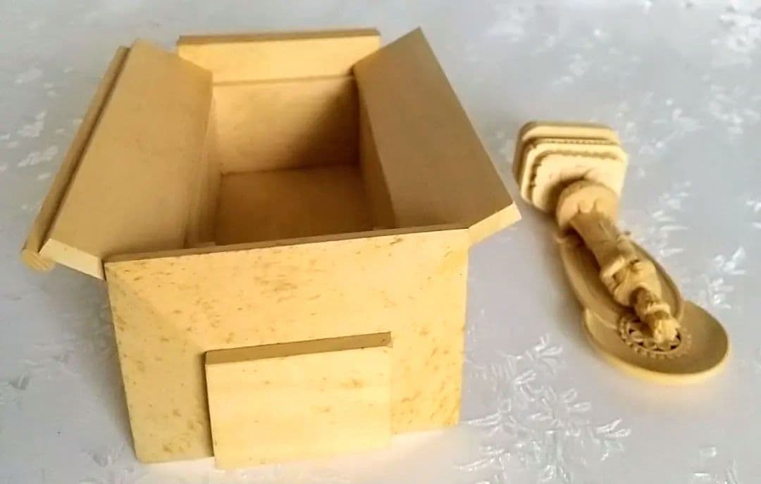 大日如来立像【極小】#404 厨子付き 木彫 仏像