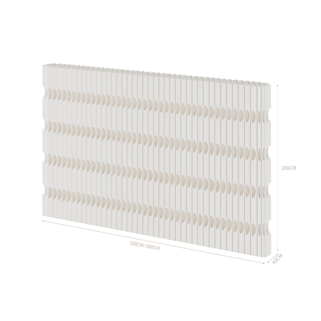 パーテーション間仕切り折り畳み式高さ2ｍ長さ1ｍ-2ｍ組立不要ついたて目隠し