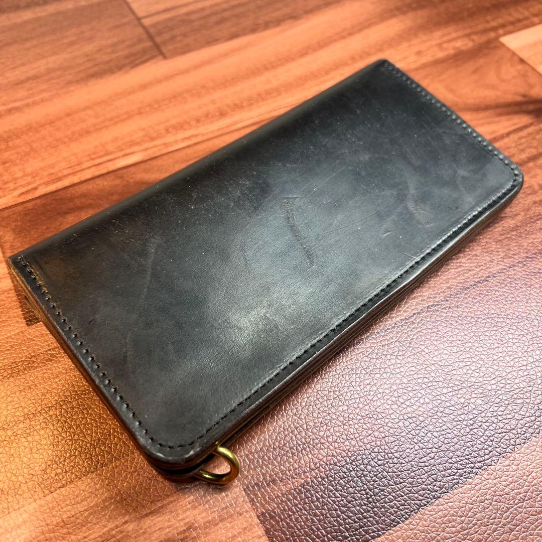 【トラッカーウォレット ロング3層】クロムエクセル ゴールド　universal