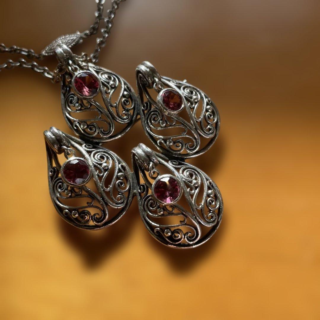 山田礼子作品　フィリグリー ティアドロップ ネックレス