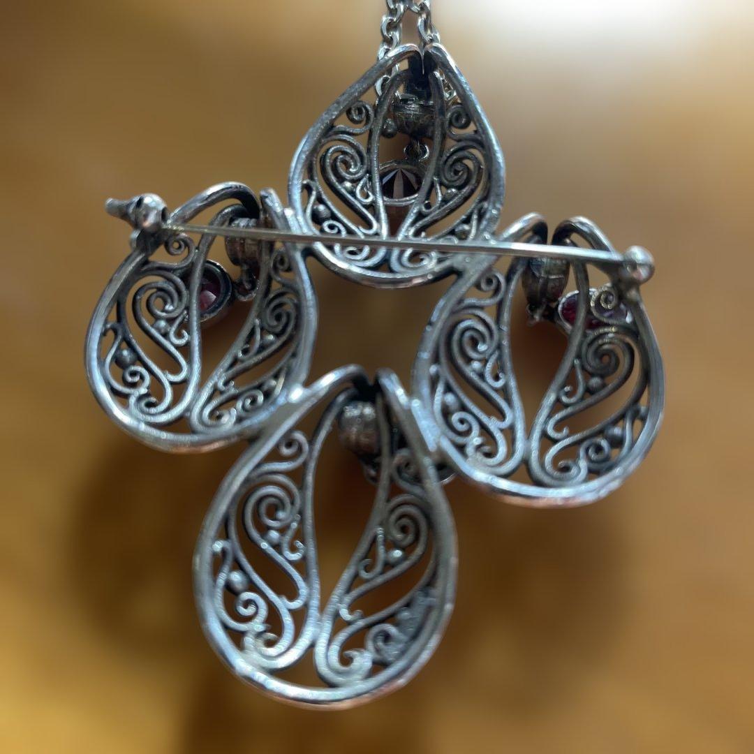 山田礼子作品　フィリグリー ティアドロップ ネックレス