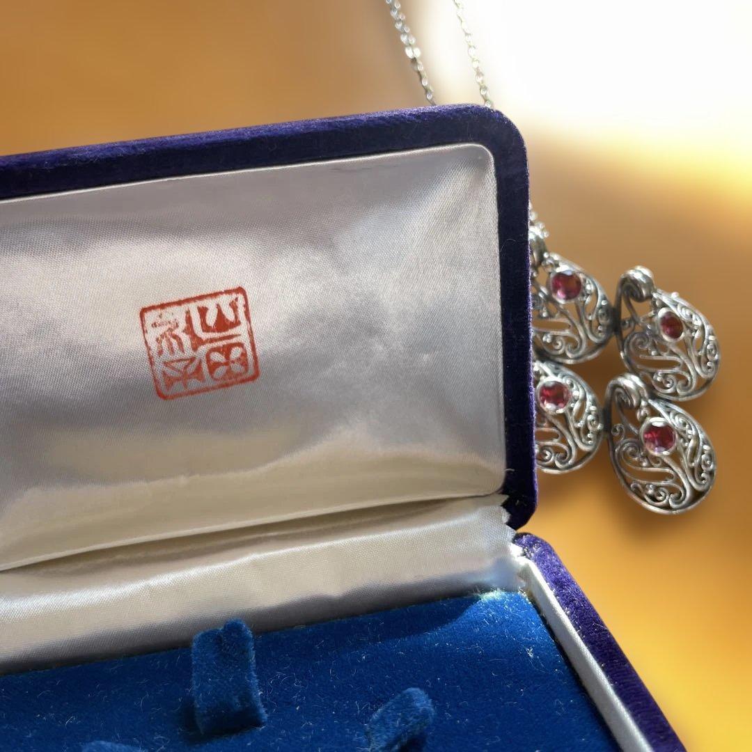 山田礼子作品　フィリグリー ティアドロップ ネックレス