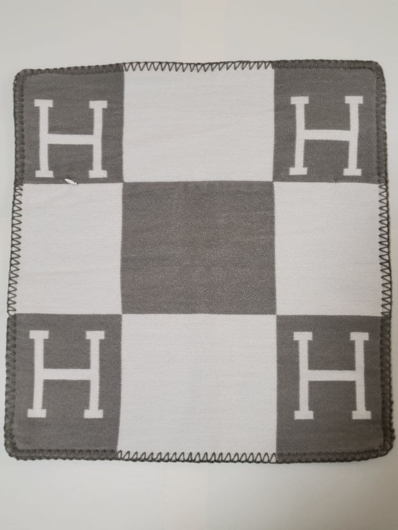 エルメス　クッションカバー　グレー　45×45　2枚セット