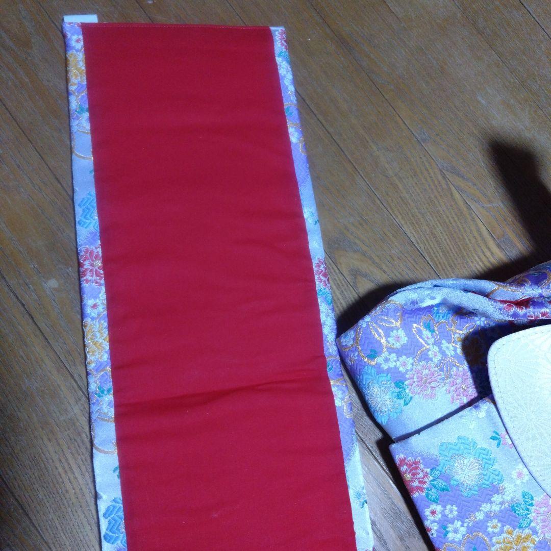 No.1未使用特大★上品銀紫グラデーション★作り帯