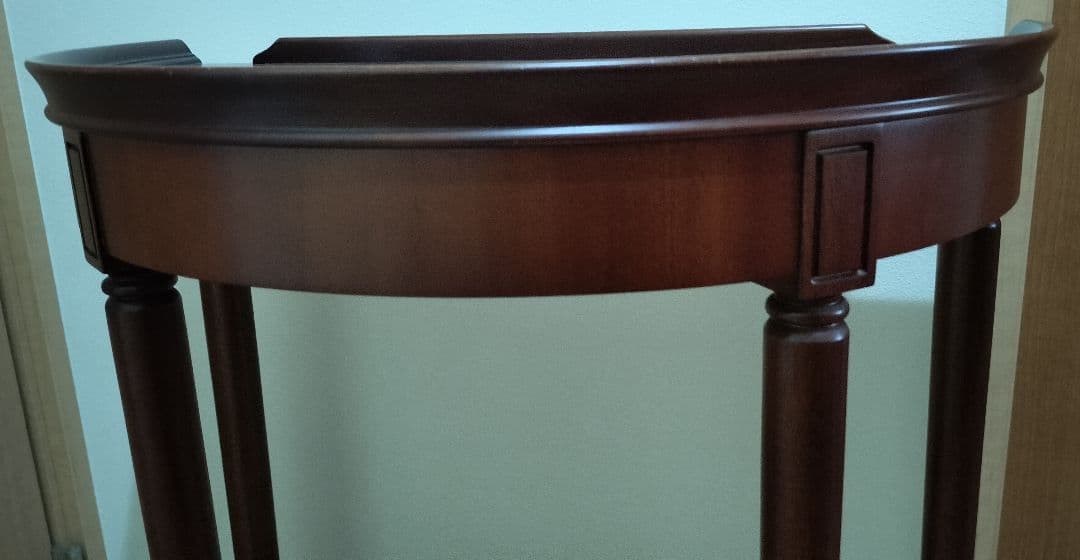 ♪KENT　ケント　木製 半月形テーブル　送料無料